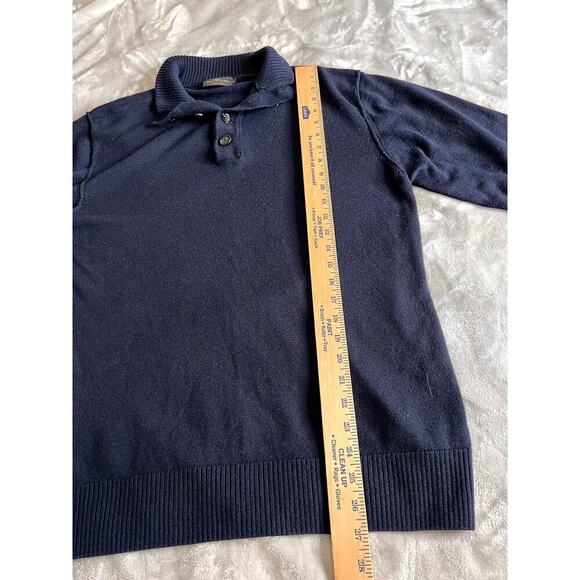 Rodd&Gunn Men's henley sweater size XL virgin merino wool navy - Picture 5 of 7